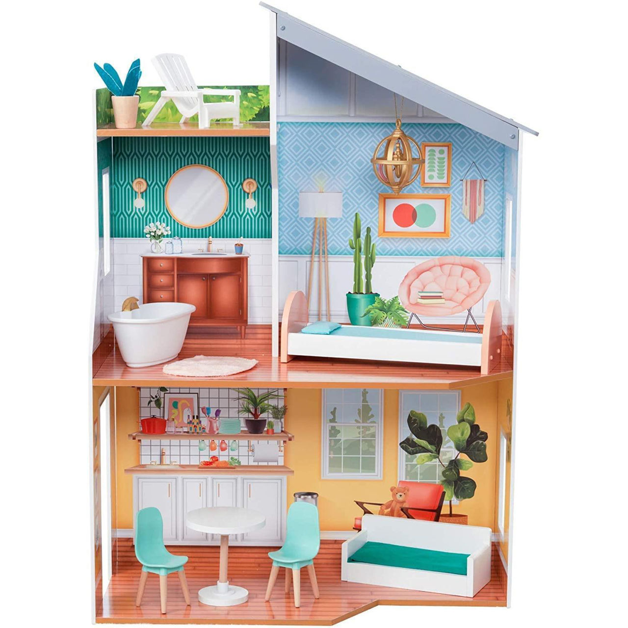 Домик для кукол KinderKraft 65988-CSM Домик для кукол Emily Dollhouse купить  по низкой цене в Кишинёве, Бельцах, Кагул, Комрате, Тараклии, Молдове /  Интернет-магазин MAXIMUM