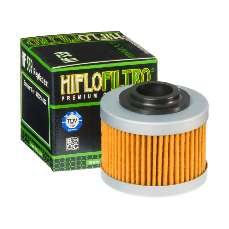 Oil filter HF559 Replaces OEM numbers: Bombardier 420256452 Applications  Bombardier ATV 200 Rally 03-07 Can-Am ATV 990 GS Spyder (Filter for  Original Shorter Filter Cover)Transmission Filter 08 990 GS Spyder SE5  (Filter