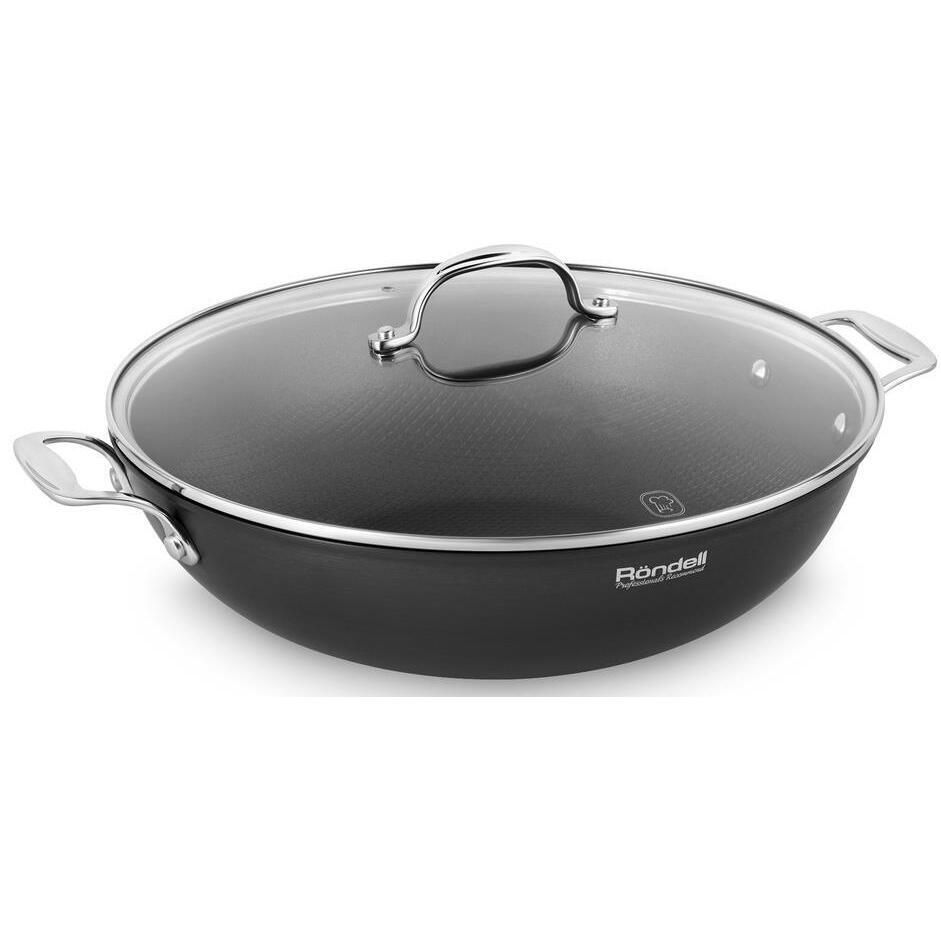 Tigaie Rondell RDA-114 Wok 32cm cu capac cumpăra la preț mic în ...