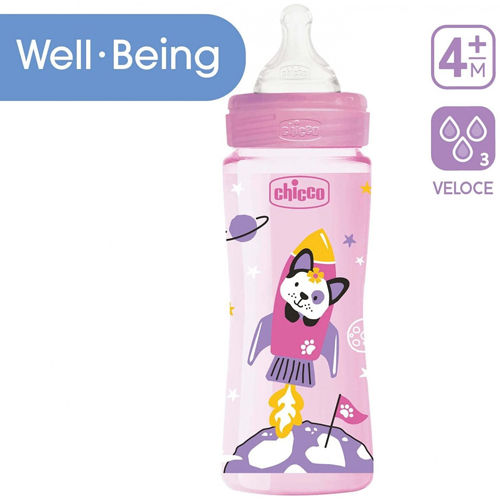 Chicco Well Being biberón tetina silicona 330 ml