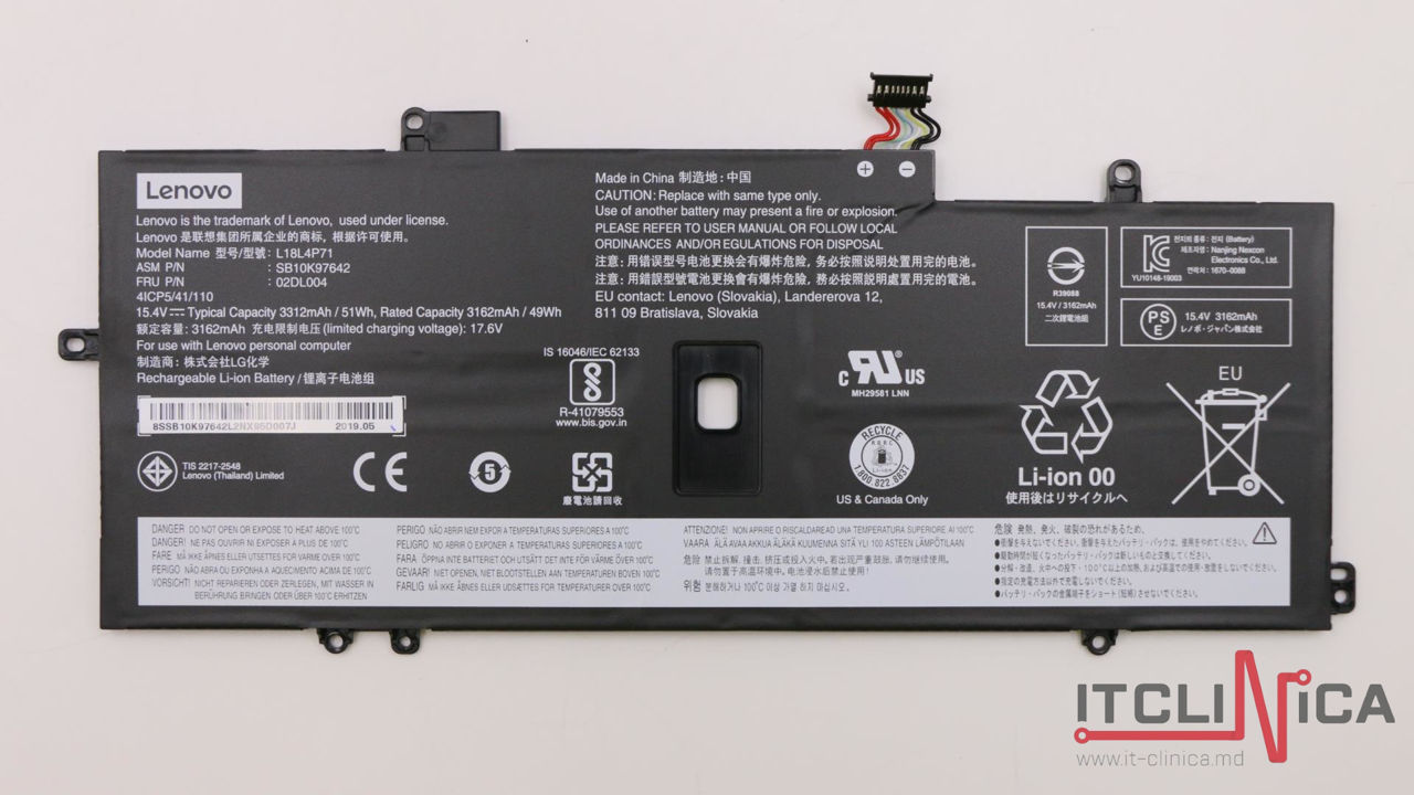 Battery Lenovo ThinkPad X1 Carbon 7th 8th Gen X1 Yoga 4th 5th Gen