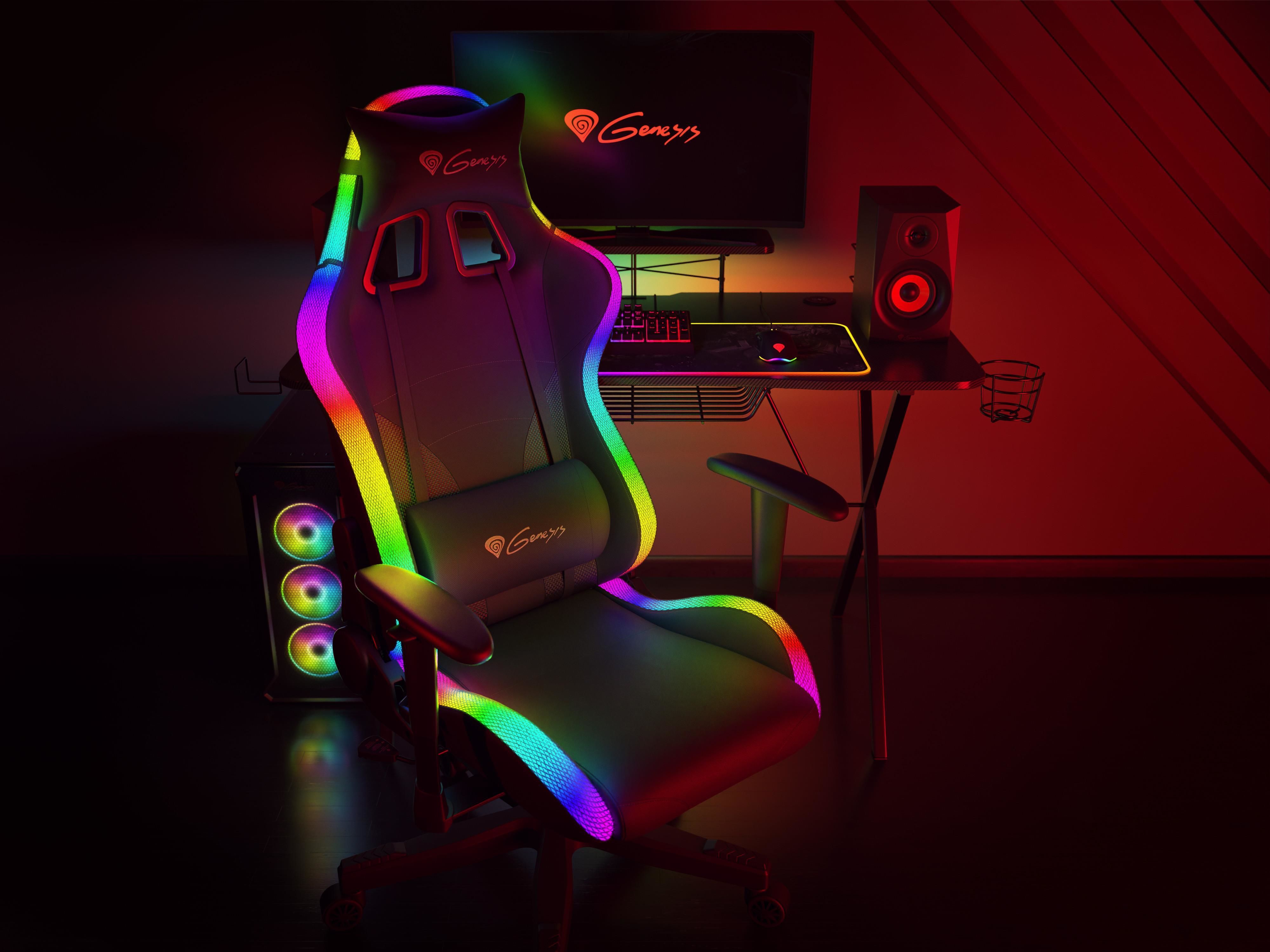 Кресло с подсветкой. Игровое кресло Genesis Trit 600 RGB (NFG-1577). Genesis Trit 600 RGB (черный). Genesis Neon 600 RGB. Genesis Trit 500 RGB (черный).