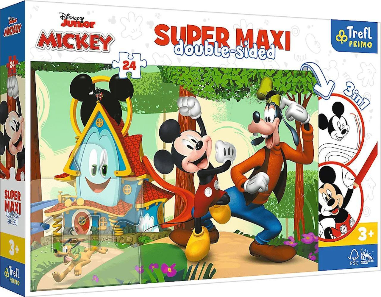 Головоломка Trefl R25H / 6/36 (41012) 24 Super Maxi Mickey Mouse купить по  низкой цене в Кишинёве, Бельцах, Кагул, Комрате, Тараклии, Молдове /  Интернет-магазин MAXIMUM