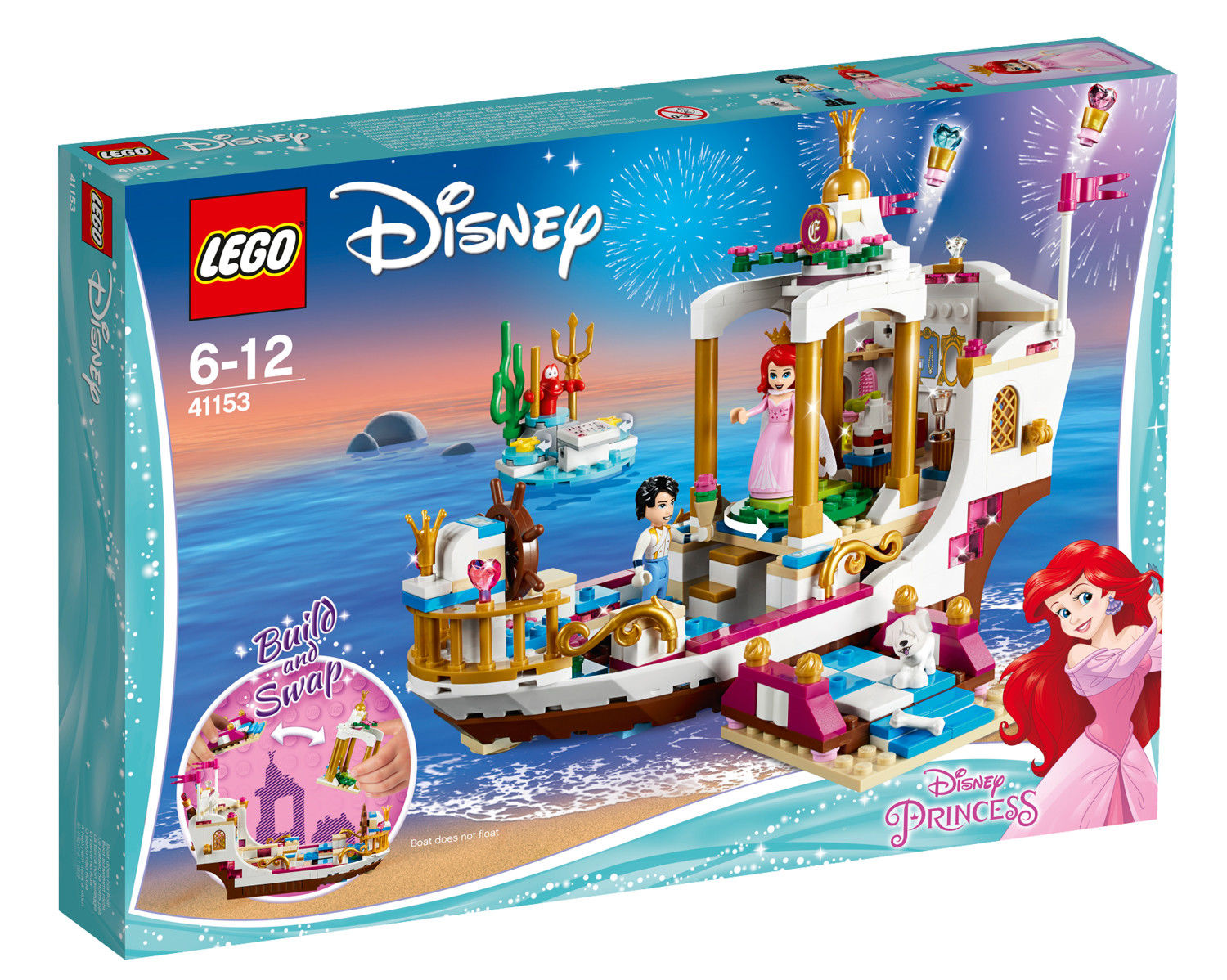 ariel's royal celebration boat lego