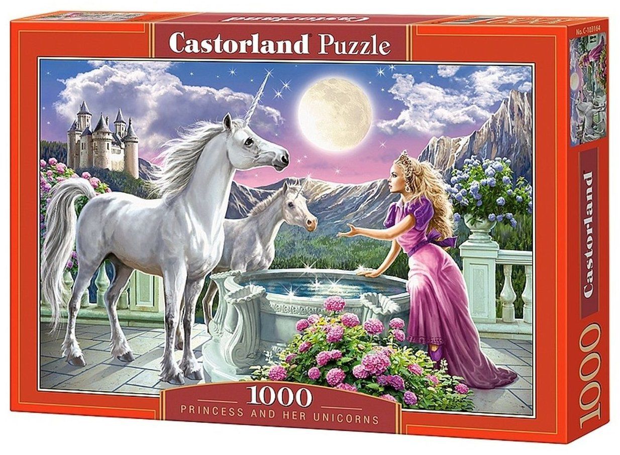Пазлы Касторленд Princess and her Unicorn 1000