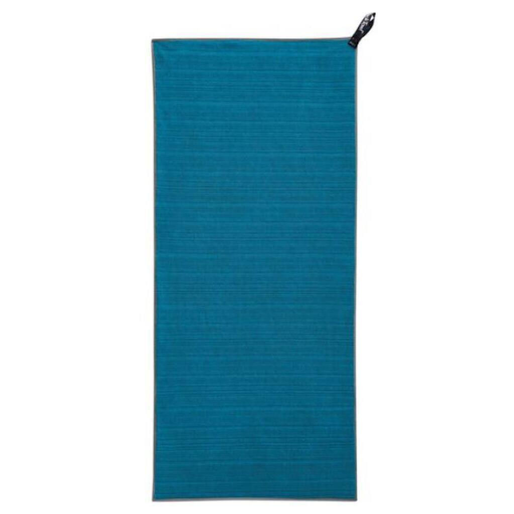 Serviette De Plage PackTowl Luxe - Bleu Lac - Séchage Rapide, Super Absorbante - Taille Plage 91x150 Cm - Avec Sac