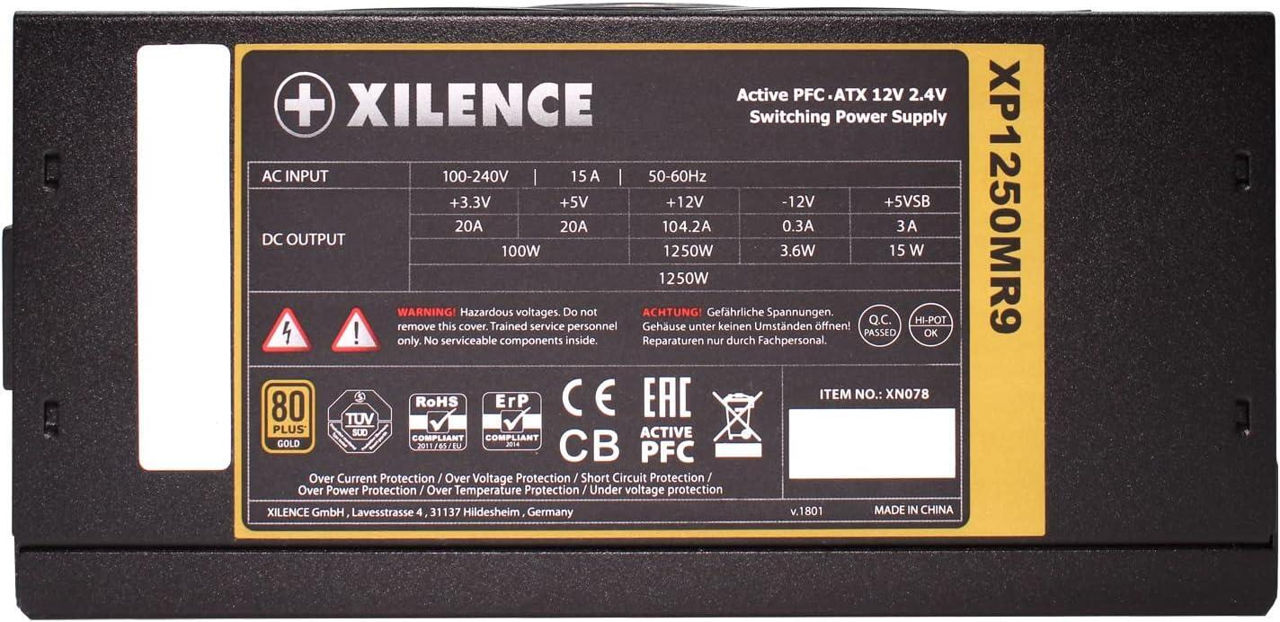 Блок питания xilence performance x xn078 1250w обзор