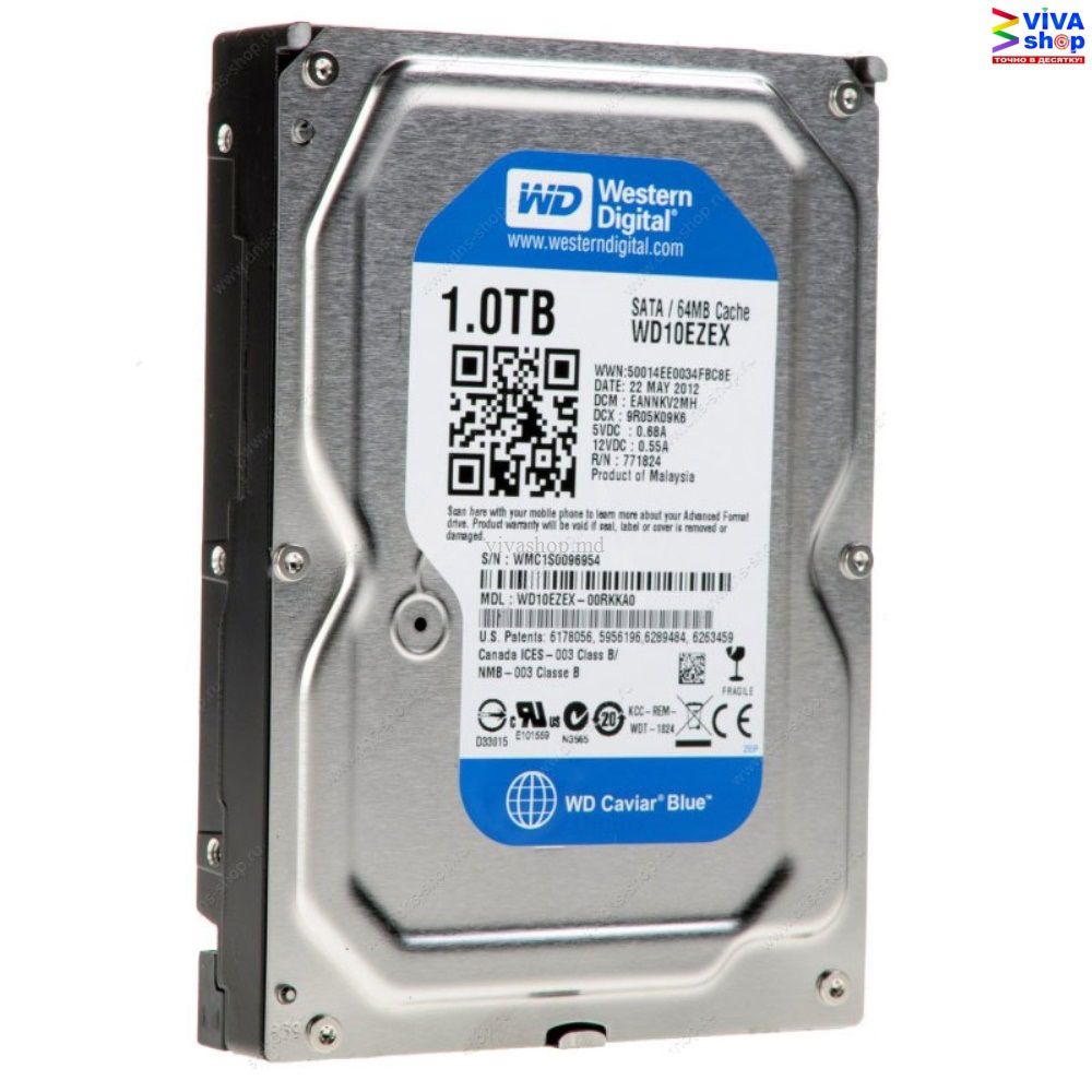 Диск на 1 терабайт. Жёсткий диск WD wd10ezex. Western Digital WD Blue 1 ТБ wd10ezex. WD Blue wd10ezex 1000gb. Western Digital wd10ezex.