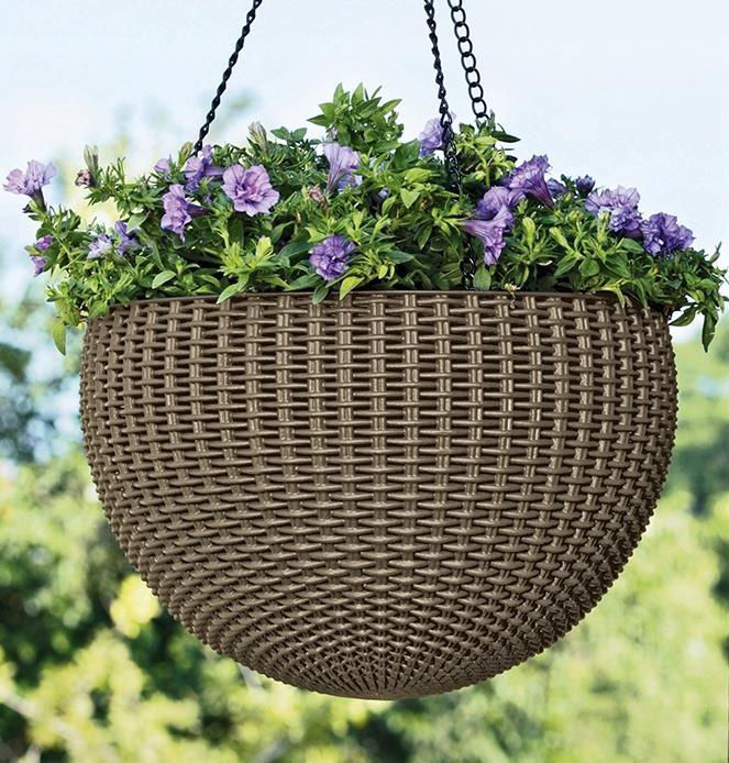 Decor Keter Hanging Sphere Planter Mokka (230502) cumpăra la preț mic