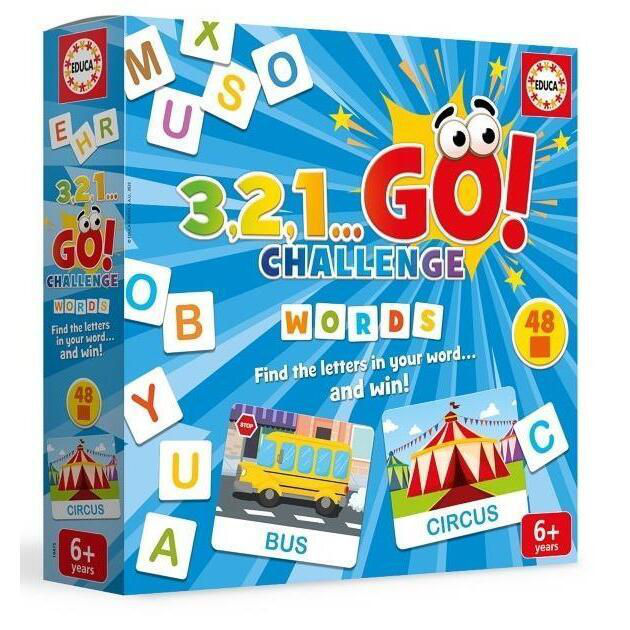 Educa - 3,2,1… GO Challenge Food Vuoi legare il gusanello, Trova tutti gli Ingredienti del tuo piatto e sarai il Chef Vinciatore! 24 piatti e +70 Ingredienti, da 2 a 5 giocatori