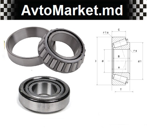 Подшипник 7207 чертеж