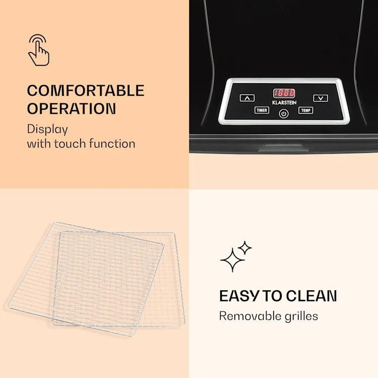 Aparat de deshidratat alimente Klarstein Fruit Jerky Plus 6 Black cumpăra la preț mic în