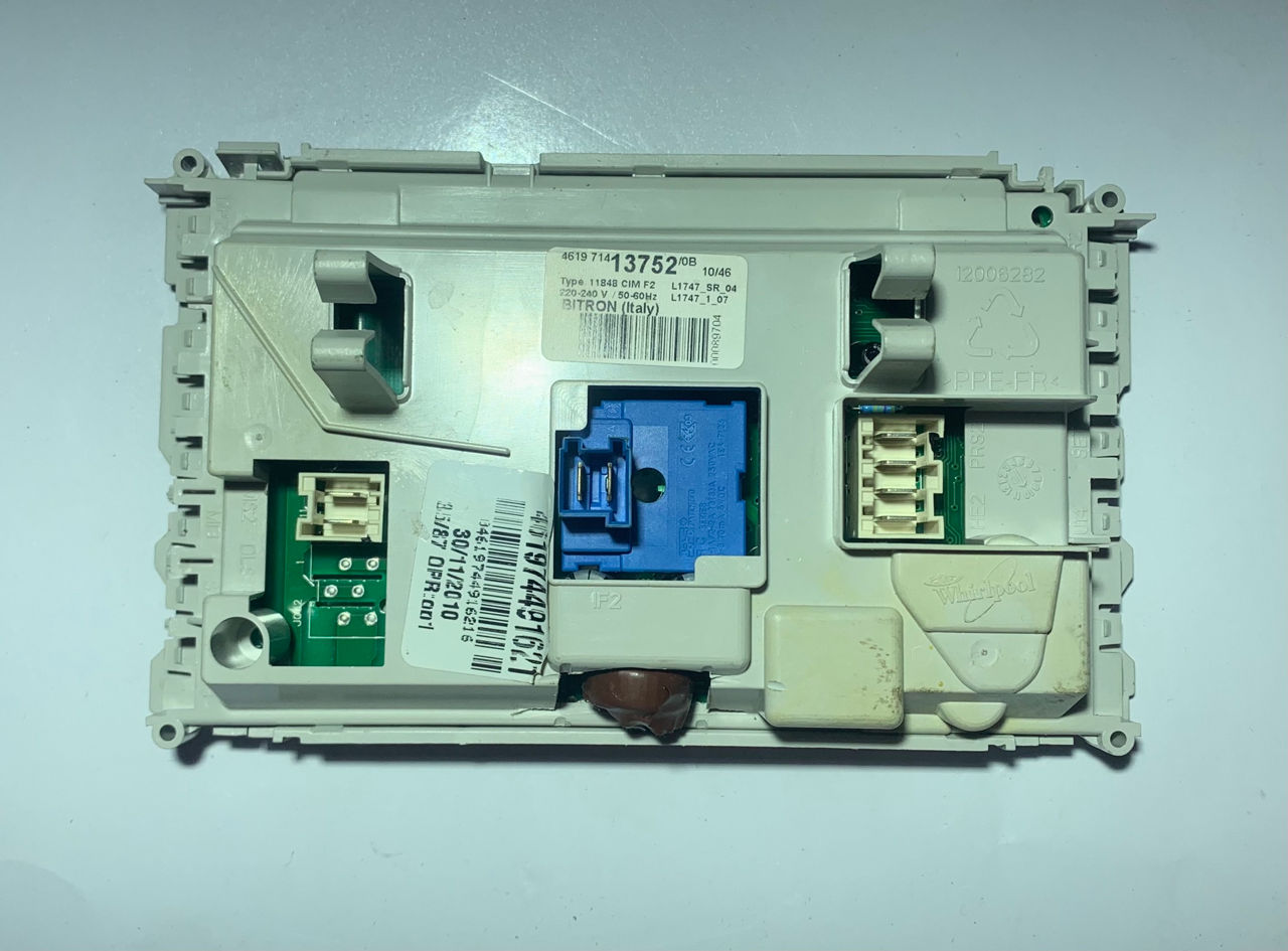 Модуль (Плата) для стиральной машины Whirlpool Б/У 461971413752  461974491621 в наличии купить от fortuna-service.md быстро с доставкой по  Кишиневу и Молдове в price.md