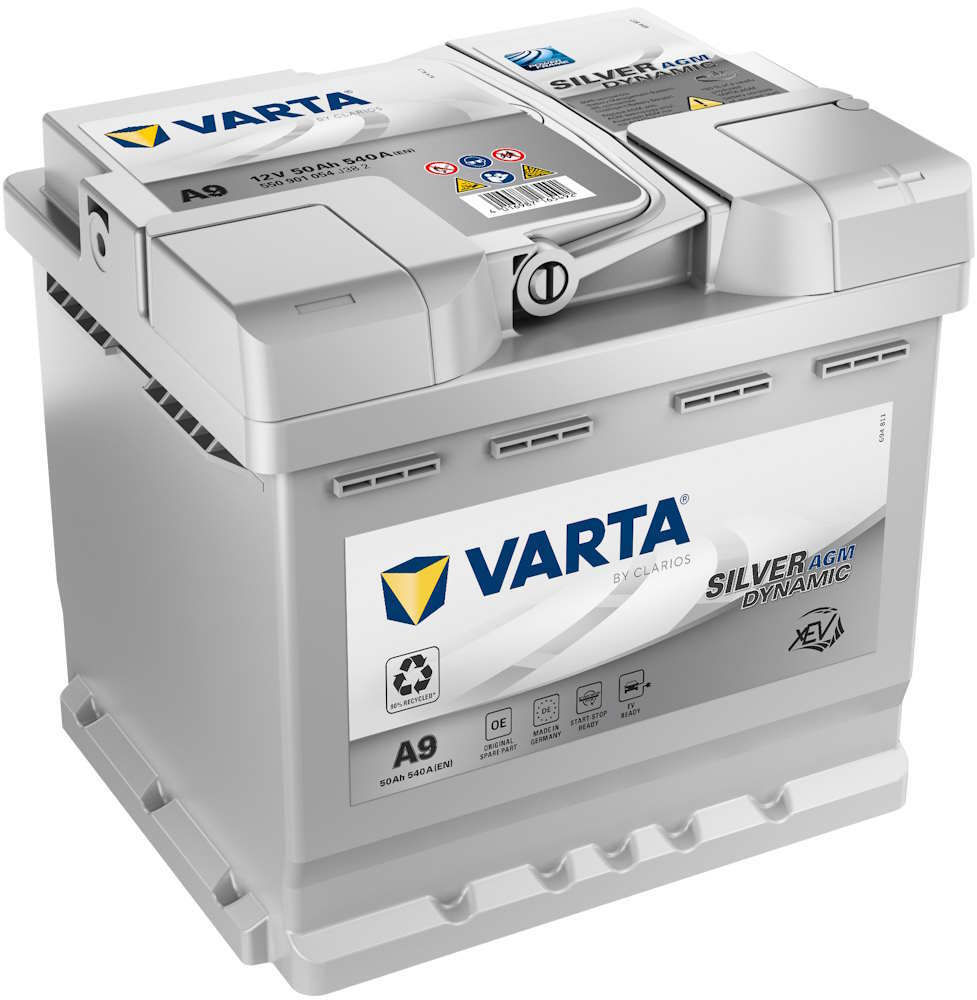 Автомобильный аккумулятор Varta 50AH 540A(EN) (207x175x190) AGM ...