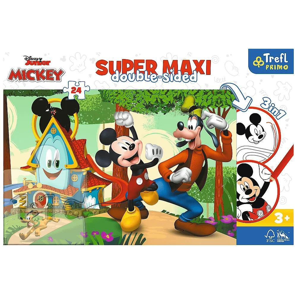 Головоломка Trefl 41012 Puzzles - 24 Super Maxi - Funhouse and friends /  Disney Mickey Mouse Funhouse купить по низкой цене в Кишинёве, Бельцах,  Кагул, Комрате, Тараклии, Молдове / Интернет-магазин MAXIMUM