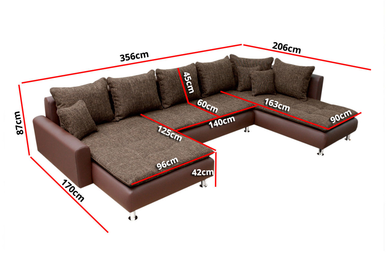 угловой диван с изменением размера