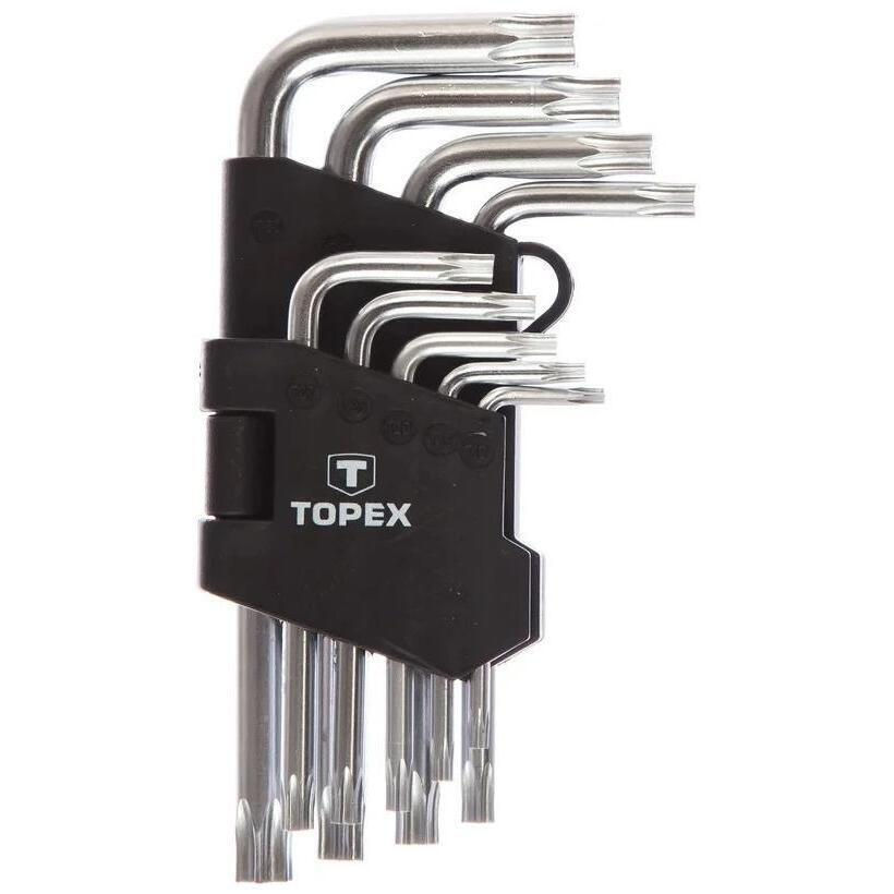 Набор ручных инструментов Topex 819 Chei Torx scurte T10-T50 (1set-9buc) (35D960)