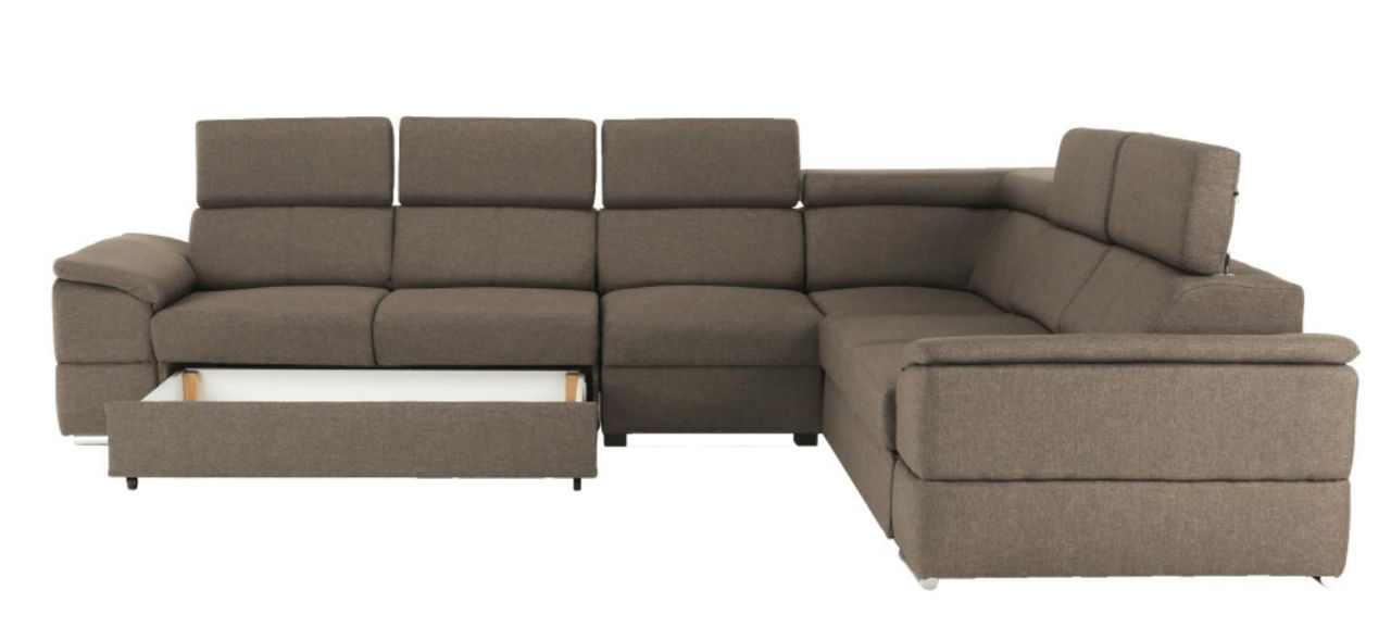 Canapea Mobhaus Segoria Lux Left (Gray-Brown) cumpăra la preț mic în ...
