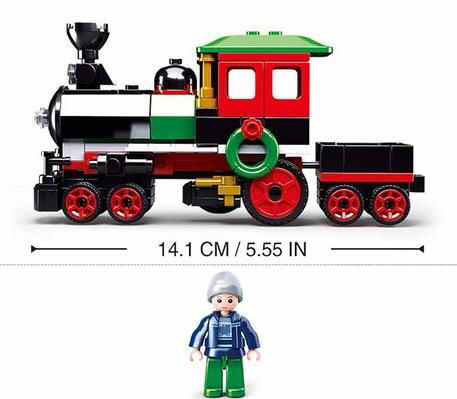 Sluban Town New Year – Set Cavallo E Slitta – Mattoncini Compatibili – Multicolore – M38-B0889C