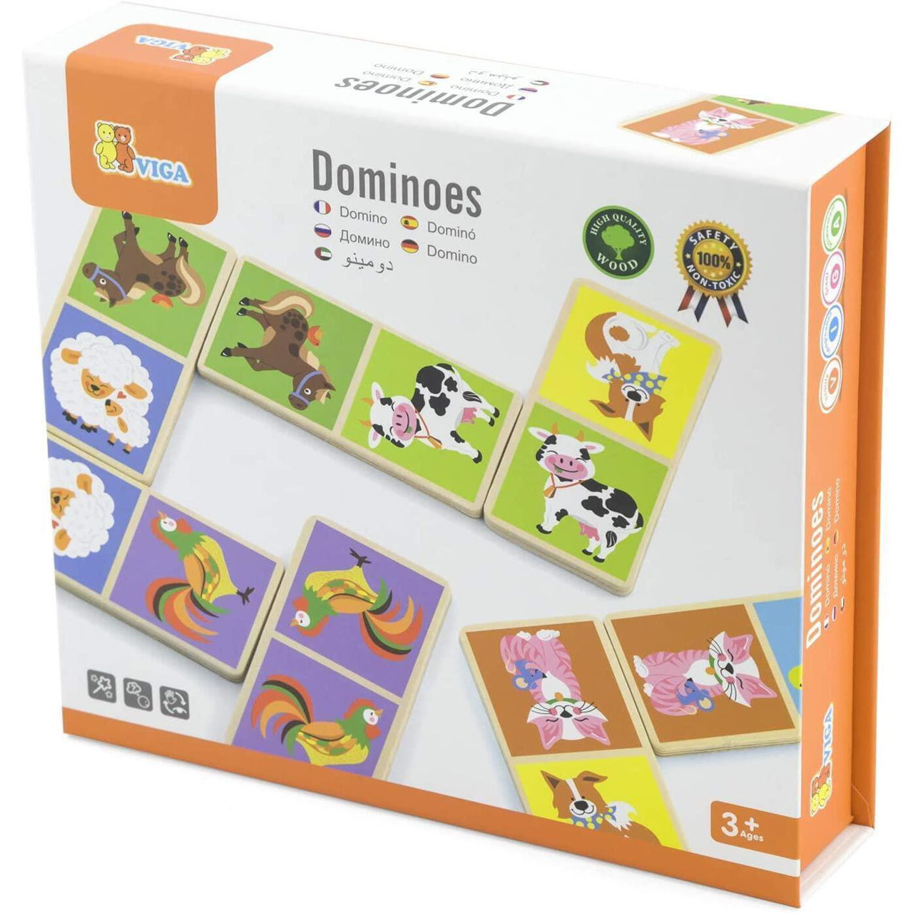 Настольная игра Viga 51306 Domino Farm Animals купить по низкой цене в  Кишинёве, Бельцах, Кагул, Комрате, Тараклии, Молдове / Интернет-магазин  MAXIMUM