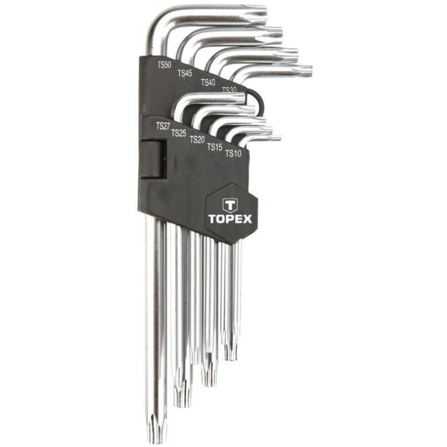 Набор ручных инструментов Topex 4162 Chei Torx imbus lungi TS10-50 (1set-9buc) (35D951)