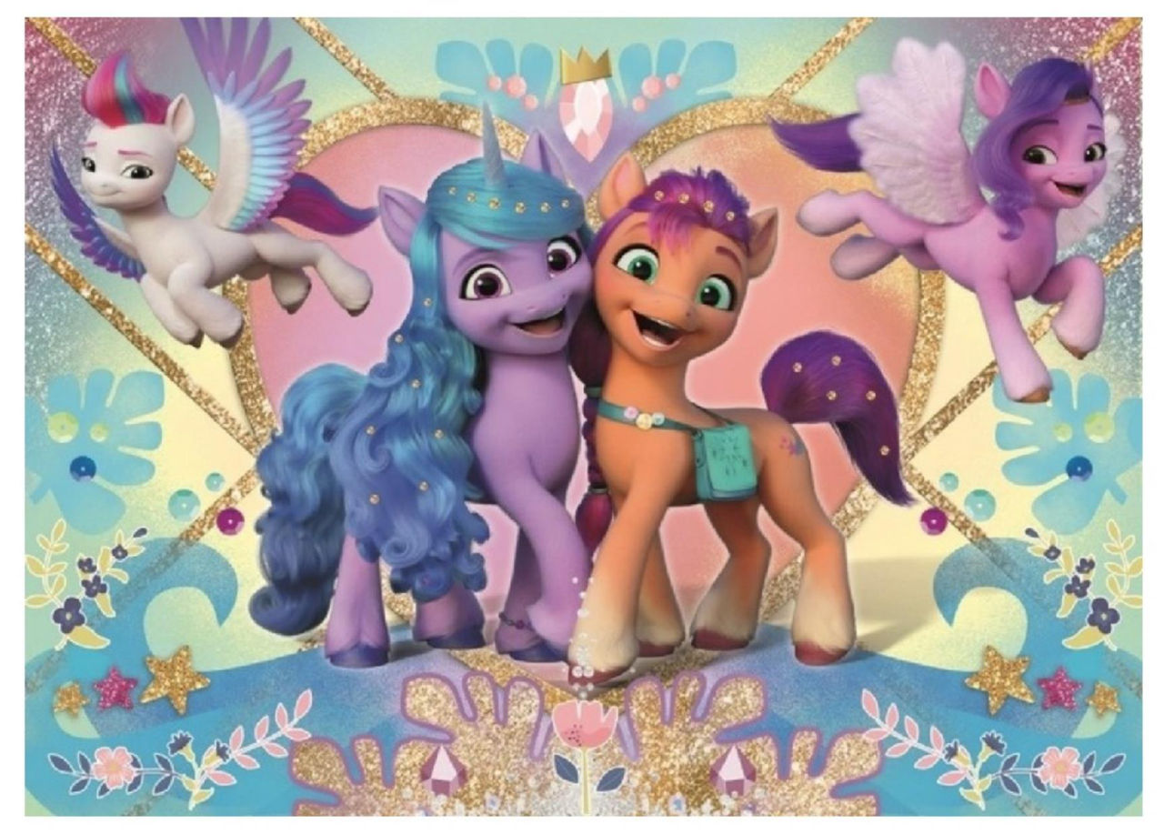 Puzzle Trefl 14828 Puzzles - 100 Glitter - Glitter Ponies / Hasbro My ...