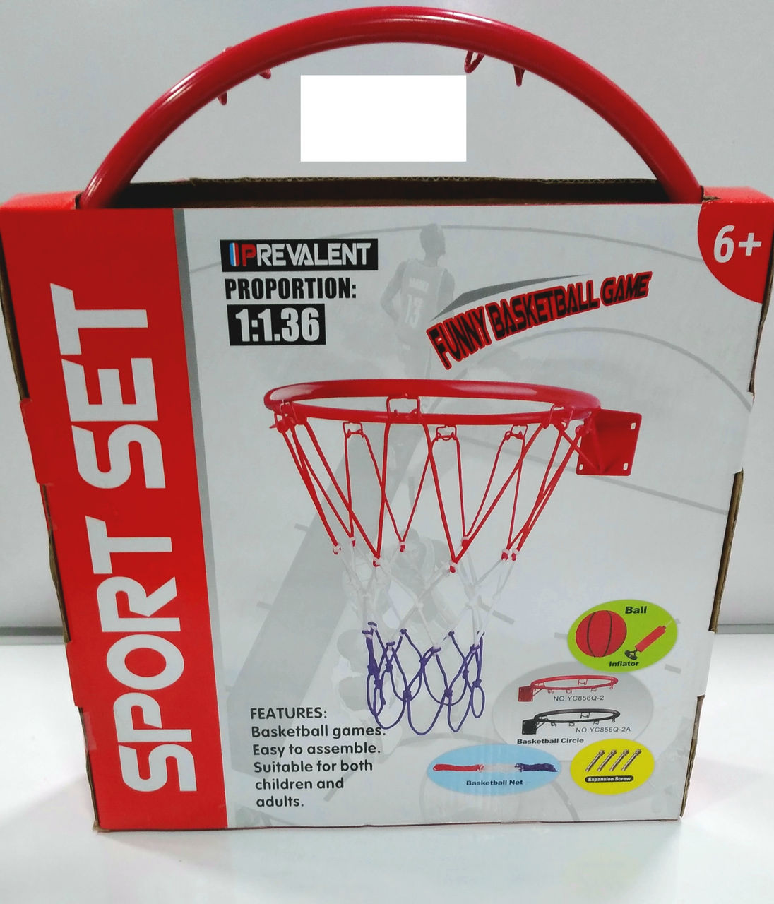 Кольцо для баскетбола + мячик + насос d=33 см 50803 (8798) Купить в ...