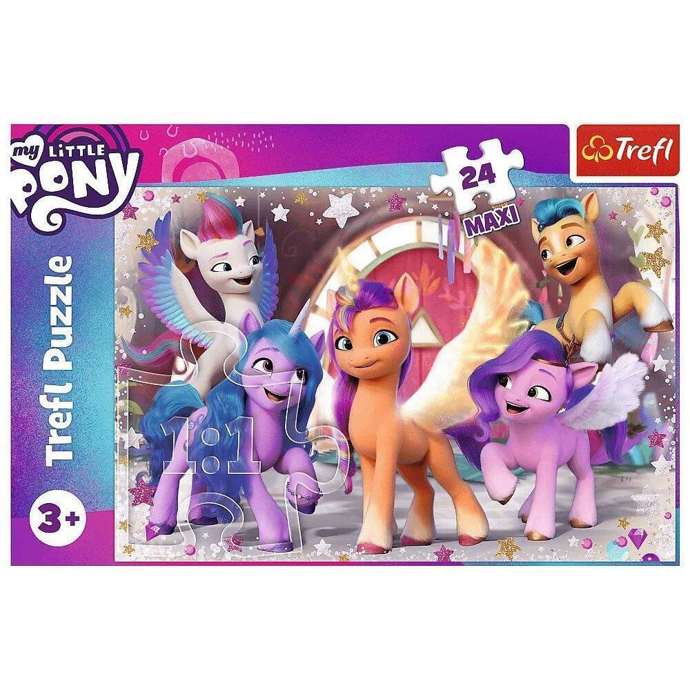 Головоломка Trefl 14338 Puzzles - 24 Maxi - The joy of the Ponies / Hasbro  My Little Pony Movie 2021 купить по низкой цене в Кишинёве, Бельцах, Кагул,  Комрате, Тараклии, Молдове / Интернет-магазин MAXIMUM