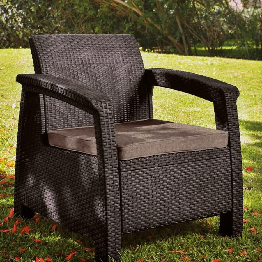 Fotoliu Keter Corfu II Chair Brown (242910) cumpăra la preț mic în