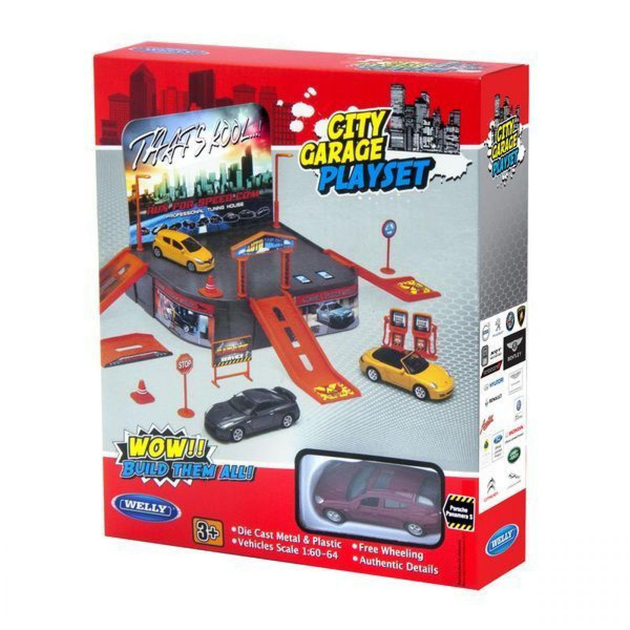 Mașină Welly 96020 City GARAGE 4 PlaySet 160 cumpăra la preț mic în