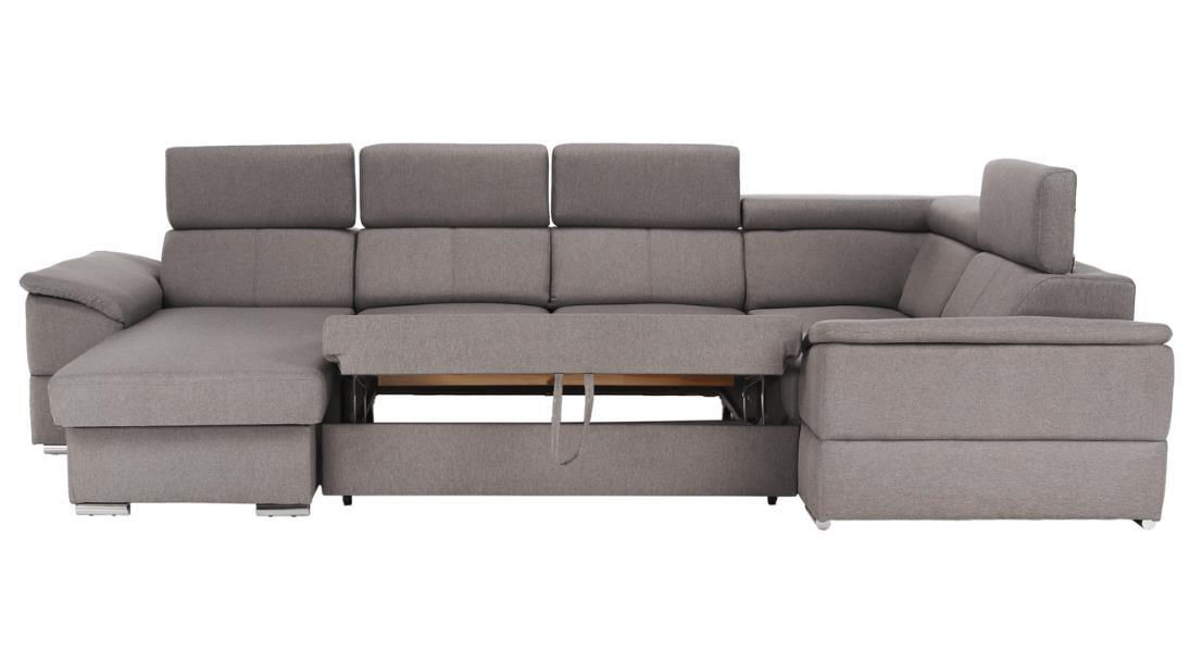 Canapea Mobhaus Segoria Roh Left (Gray-Brown) cumpăra la preț mic în ...