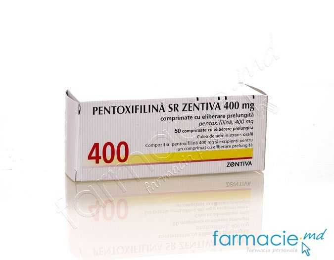 announcer Does not move Virus Pentoxifilina SR Zentiva comp. film. 400 mg N10x5