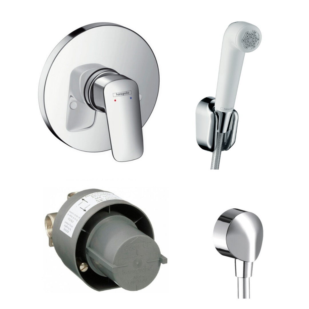 Смеситель гигиенический hansgrohe. Hansgrohe 13620180. Hansgrohe logis 71666000.