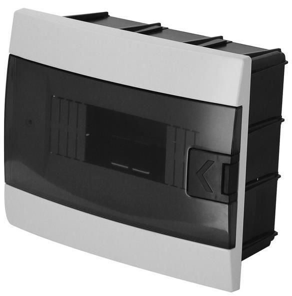 Щиток электрический TEB Electrik 600.000.801, tablou electric 8 module, montaj ingropat, alb