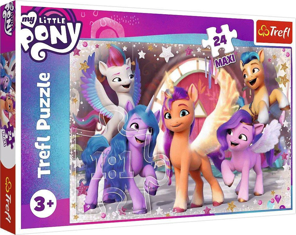 Головоломка Trefl 14338 Puzzles - 24 Maxi - The joy of the Ponies / Hasbro  My Little Pony Movie 2021 купить по низкой цене в Кишинёве, Бельцах, Кагул,  Комрате, Тараклии, Молдове / Интернет-магазин MAXIMUM