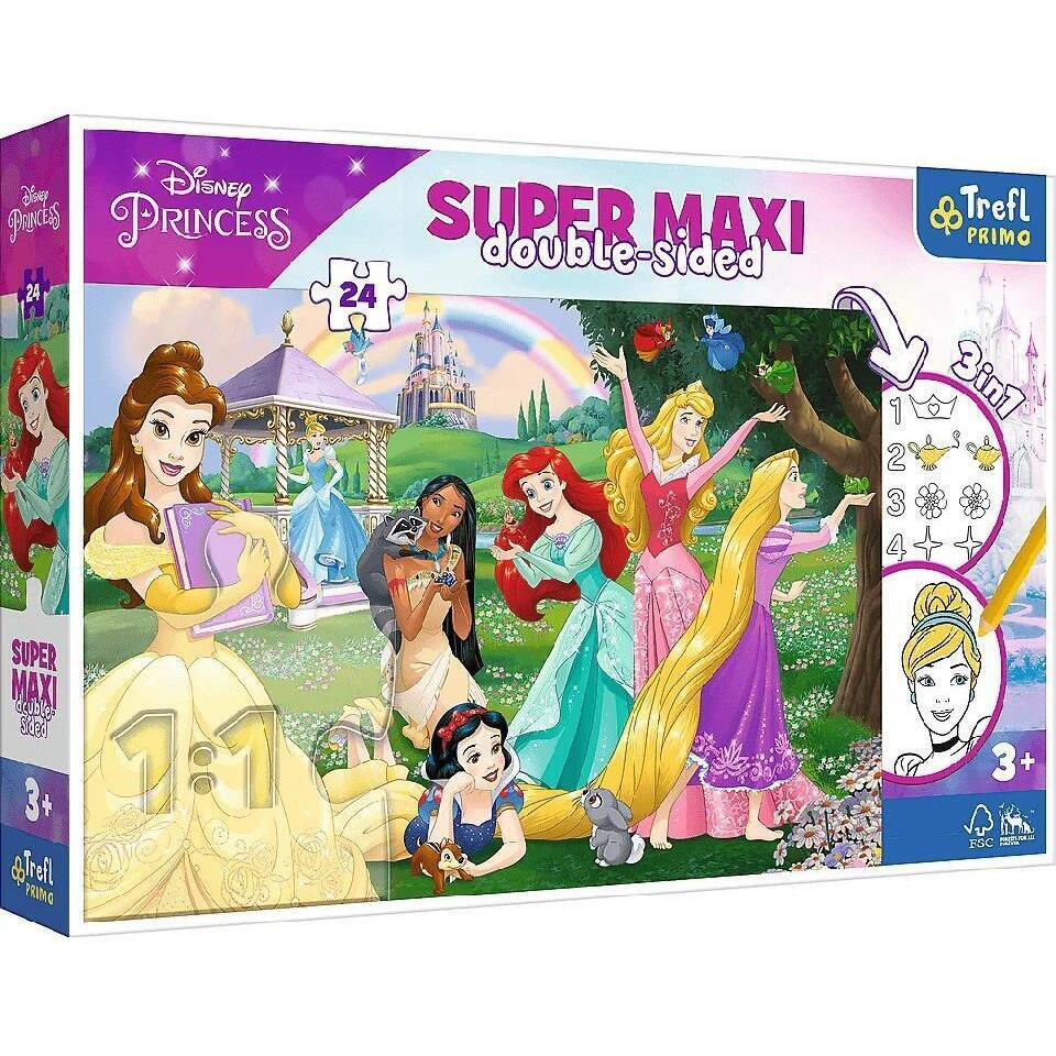 Головоломка Trefl 41008 Puzzles - 24 SUPER MAXI - Happy Princesses / Disney  Princess купить по низкой цене в Кишинёве, Бельцах, Кагул, Комрате,  Тараклии, Молдове / Интернет-магазин MAXIMUM