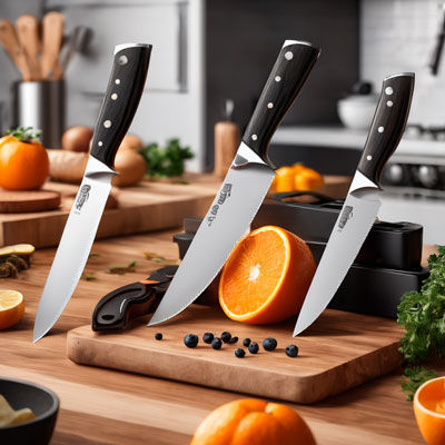 Ножи и ножницы кухонные, точилки