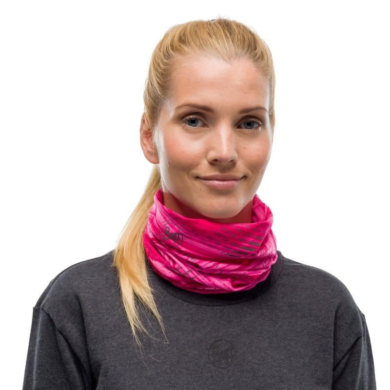 Îmbrăcăminte sport Buff Caciula-fular REFLECTIVE SPEED PINK-PINK ...