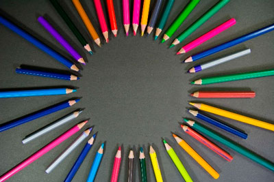 creioane colorate