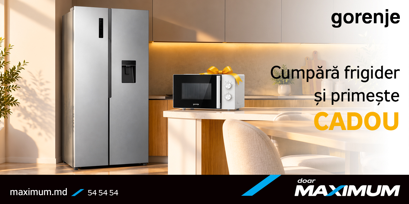  Frigidere Gorenje și Hisense cu cadouri: mai multă tehnică  mai multe posibilități
