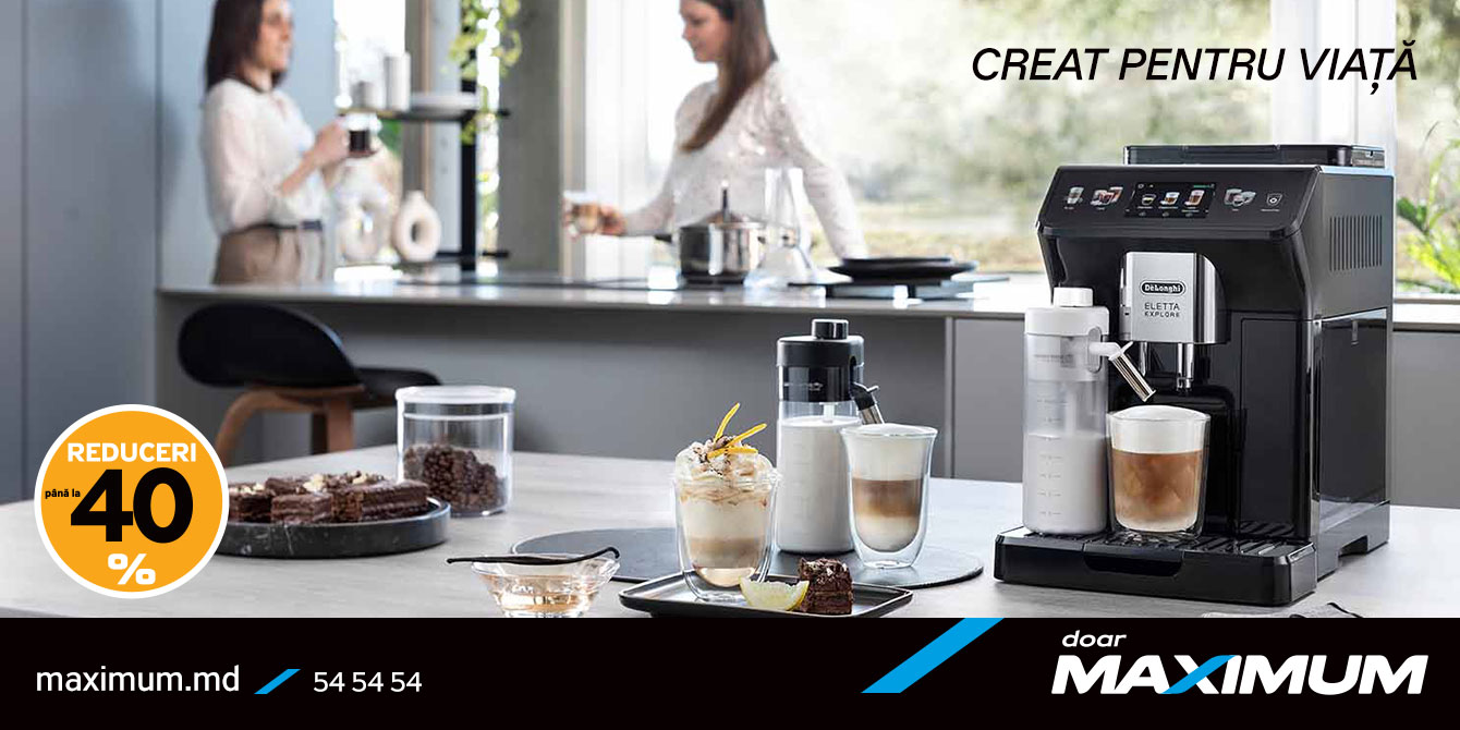 la electrocasnicele DeLonghi, Braun, Kenwood și Nutribullet ai reduceri de până la -40%