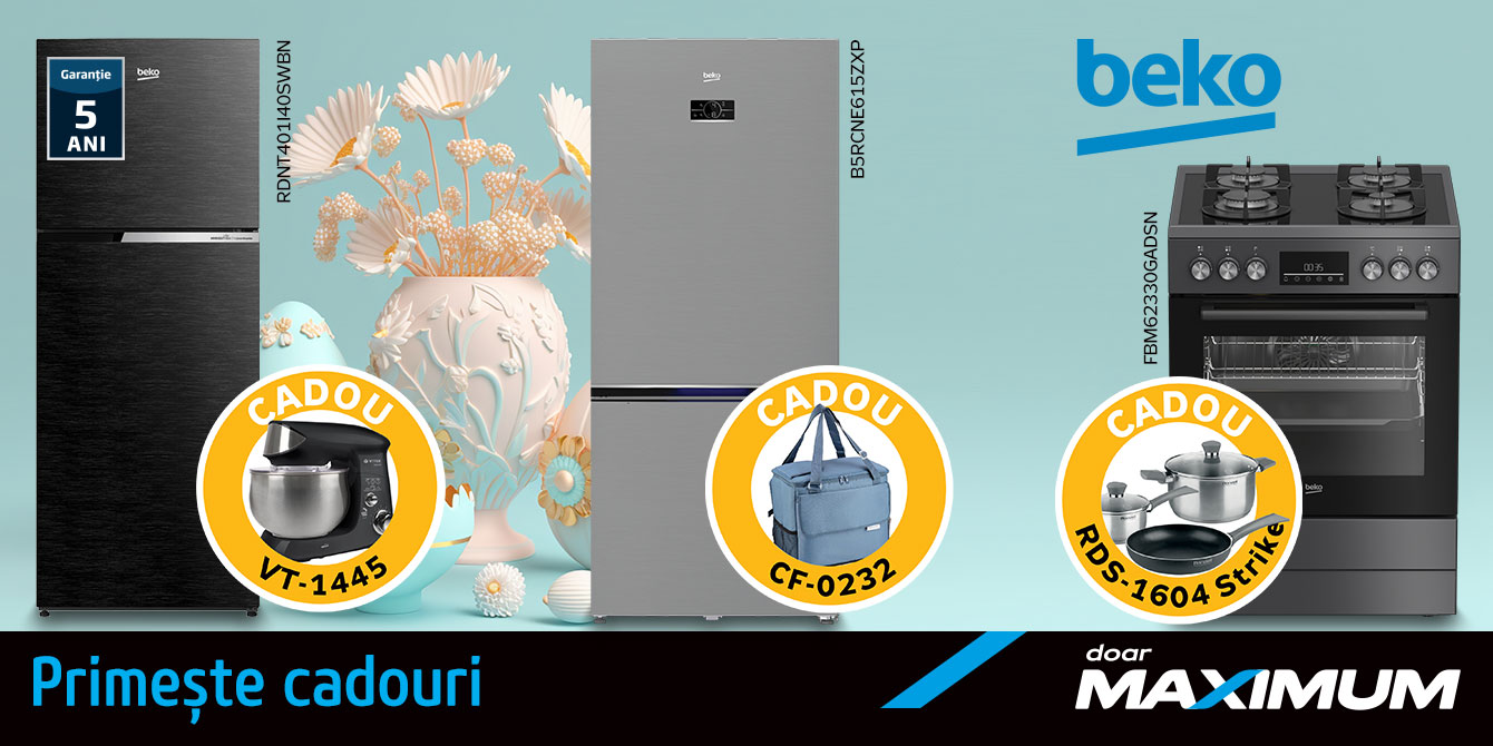Cumpără electrocasnice Beko și primește cadouri