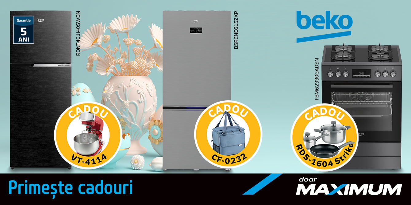 Cumpără electrocasnice Beko și primește cadouri