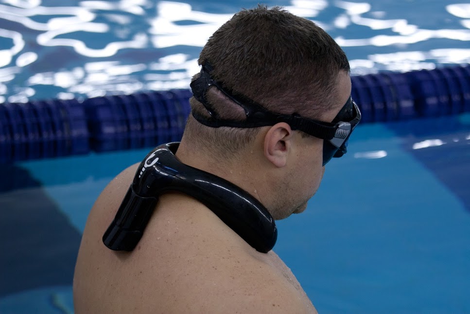 Lobster unique neck weight for freediving.