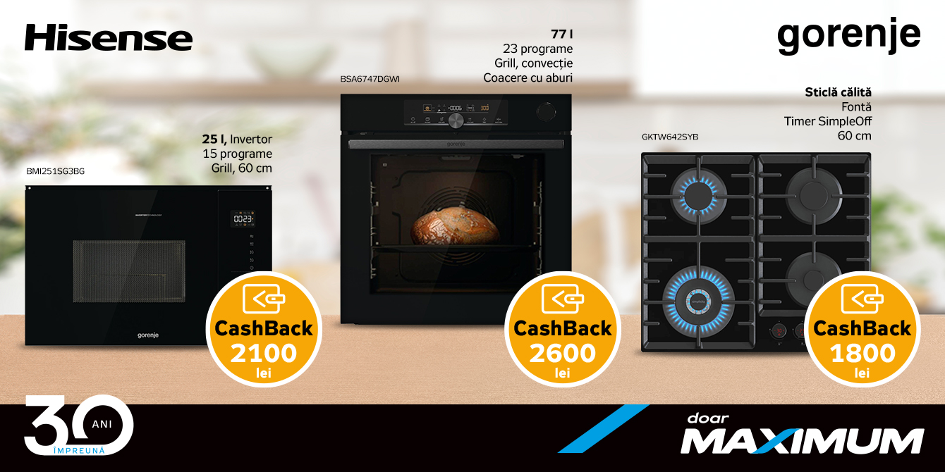 Gorenje Hisense cu cashback