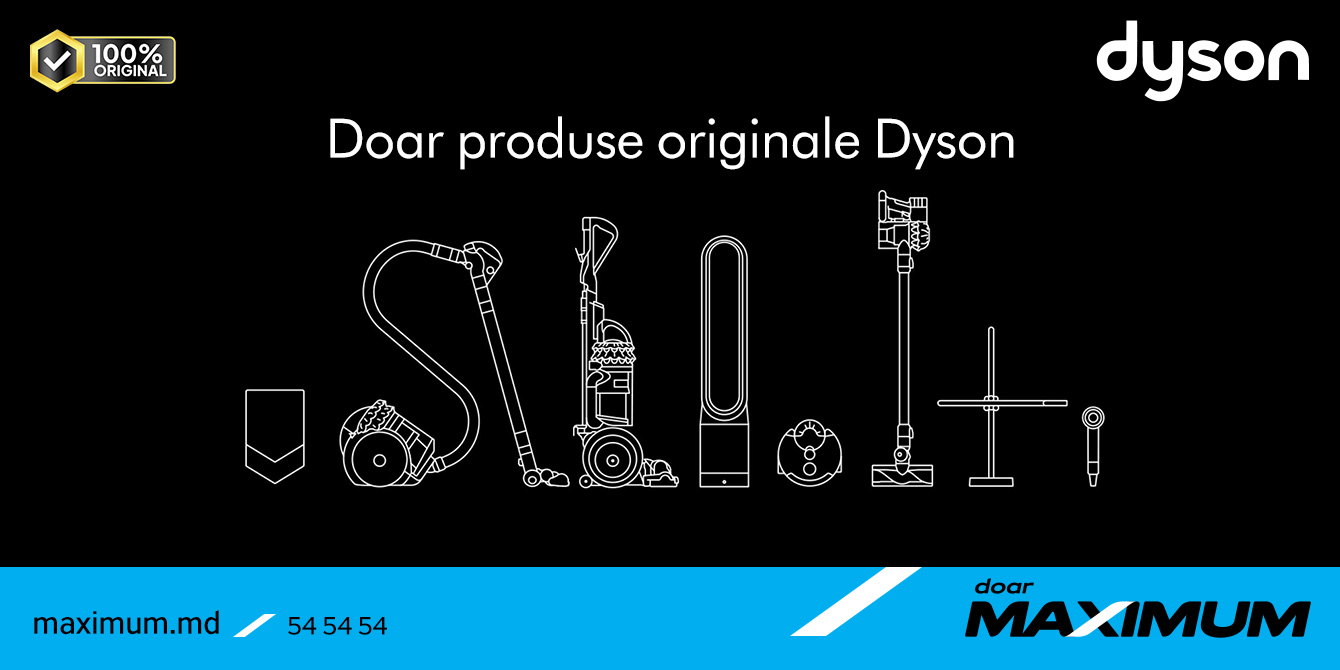 Declarație oficială privind originalitatea dispozitivelor Dyson în rețeaua MAXIMUM
