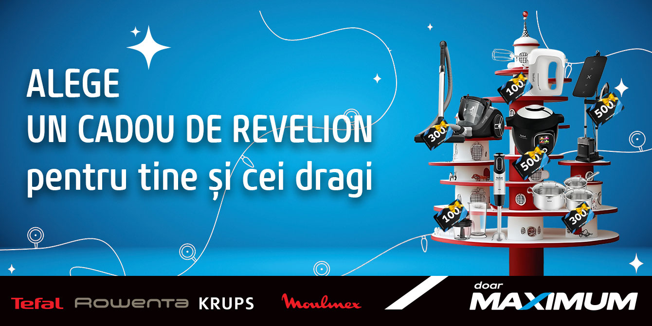 Certificate cadou la electrocasnicele Tefal, Krups, Rowenta și Moulinex