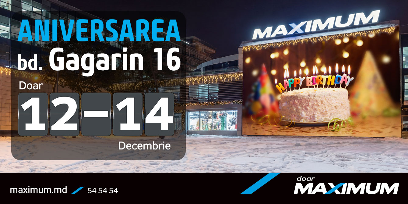 Aniversarea magazinului Maximum de pe bd. Gagarin