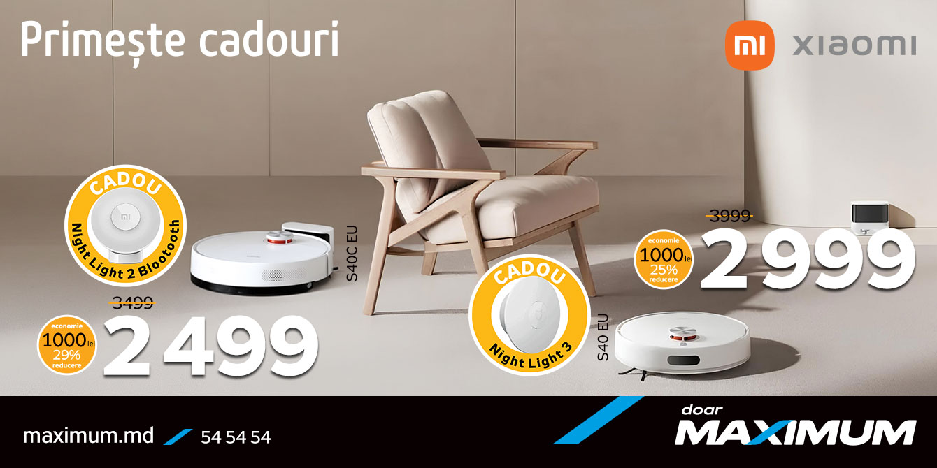 Romot aspirator Xiaomi cu cadouri