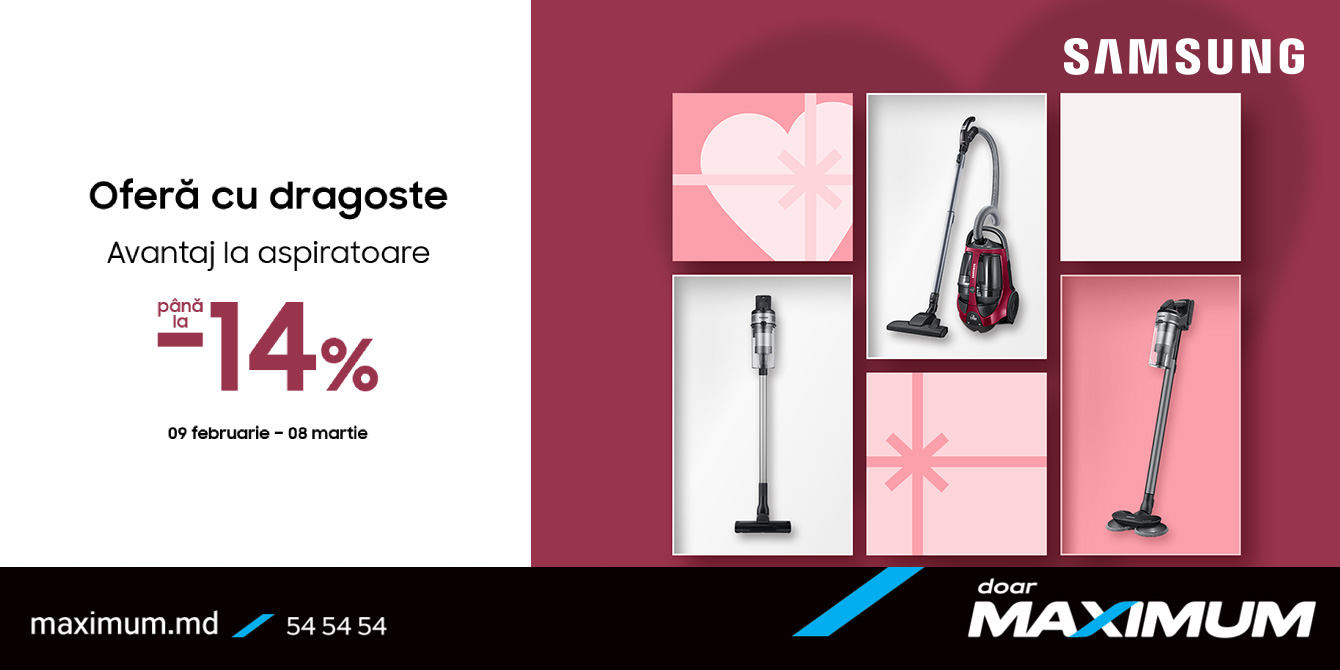Aspiratoare Samsung cu avantaj